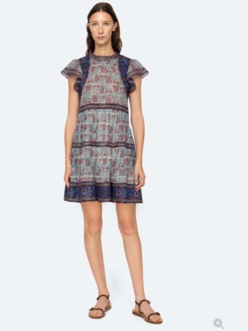 Sea New York Valeria Flutter Sleeve Mini Tunic Dress - NWT